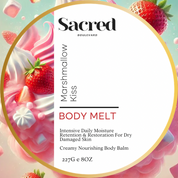 Regular Size 8 oz Body Melt | Rich Smooth Long Lasting Nourishment With An Indulgent Aroma, All Skin Types, Dry Skin, Tighten, Glossy Skin, Body Balm, Body Salve