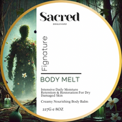 Fignature Body Melt | Rich Smooth Long Lasting Nourishment With An Indulgent Aroma, All Skin Types, Dry Skin, Tighten, Glossy Skin, Body Balm, Body Salve