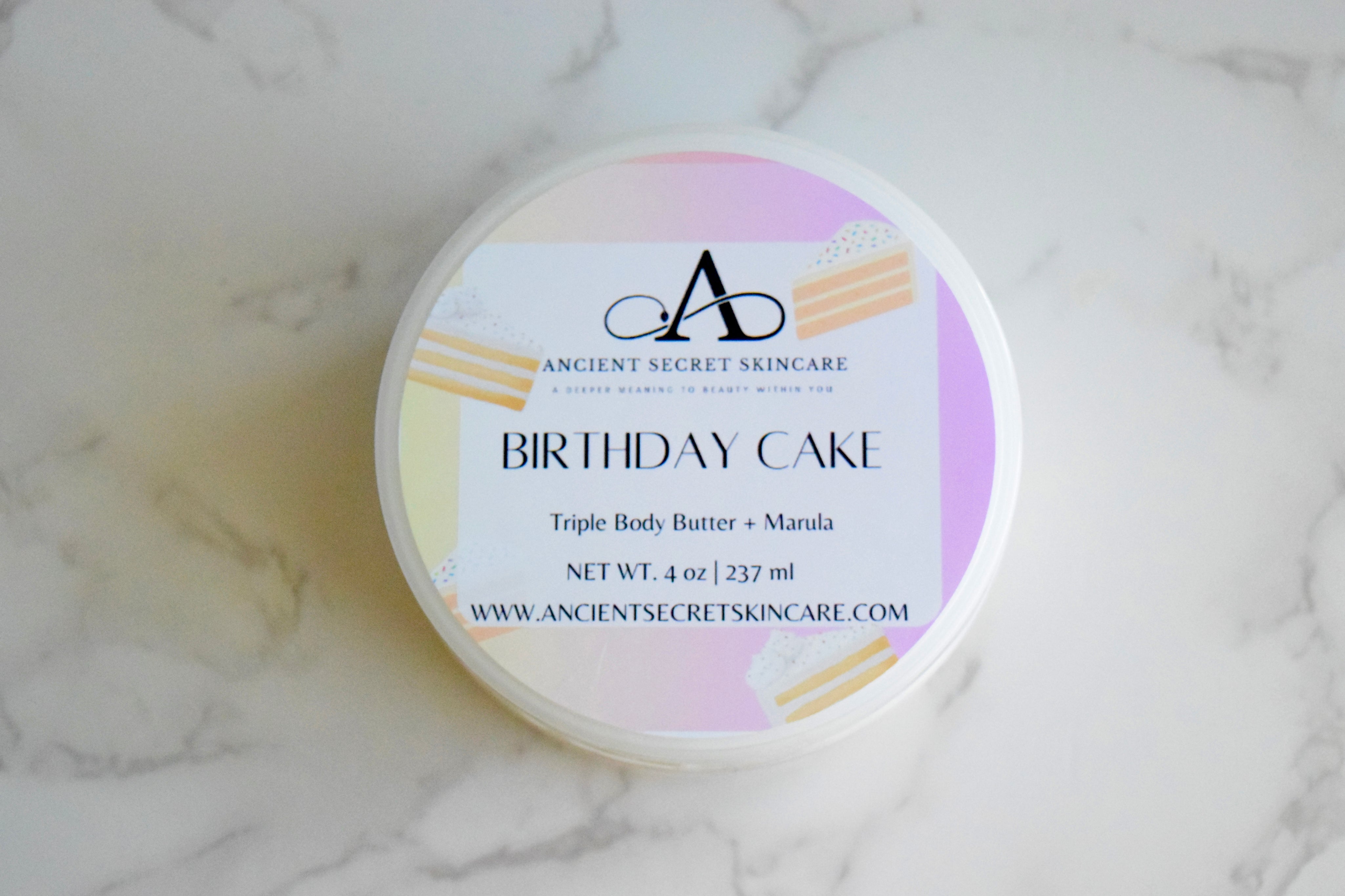 Birthday Cake Triple Body Butter + Marula | Body Butter, Long Lasting Nourishment, Dry Skin