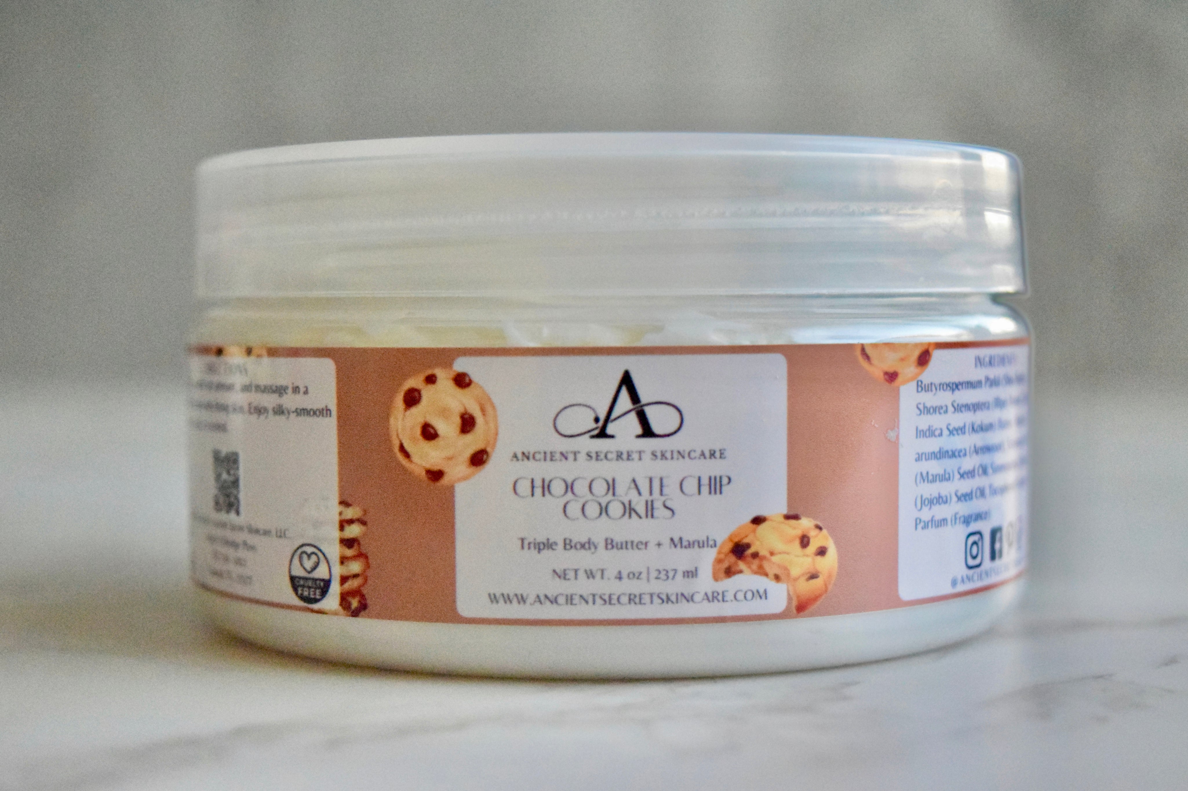 Chocolate Chip Cookies Triple Body Butter + Marula | Body Butter, Long Lasting Nourishment, Dry Skin