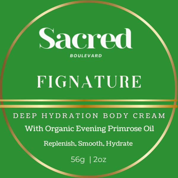 Fignature | Sacred Boulevard Deep Hydration Rich Thick Body Cream - Replenish, Smooth, Rich Nourishment, All Skin Types, Dry Skin, Body Care, Body Lotion - Moisture