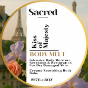 Kiss of Majesty Body Melt | Rich Smooth Long Lasting Nourishment With An Indulgent Aroma, Dry Skin, Tighten, Glossy Skin, Body Balm, Body Salve