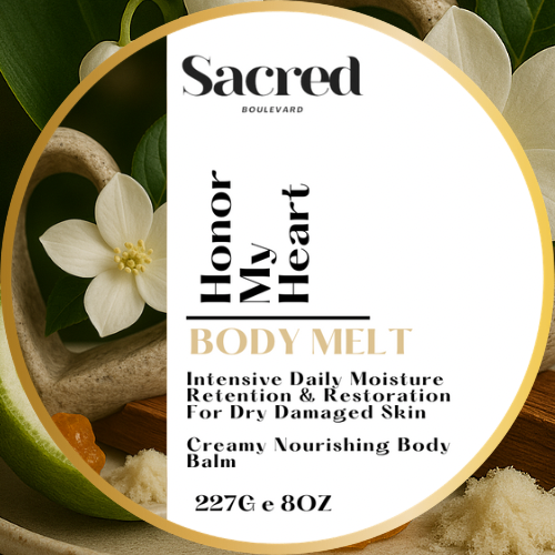Honor My Heart Body Melt | Rich Smooth Long Lasting Nourishment With An Indulgent Aroma, Dry Skin, Tighten, Glossy Skin, Body Balm, Body Salve
