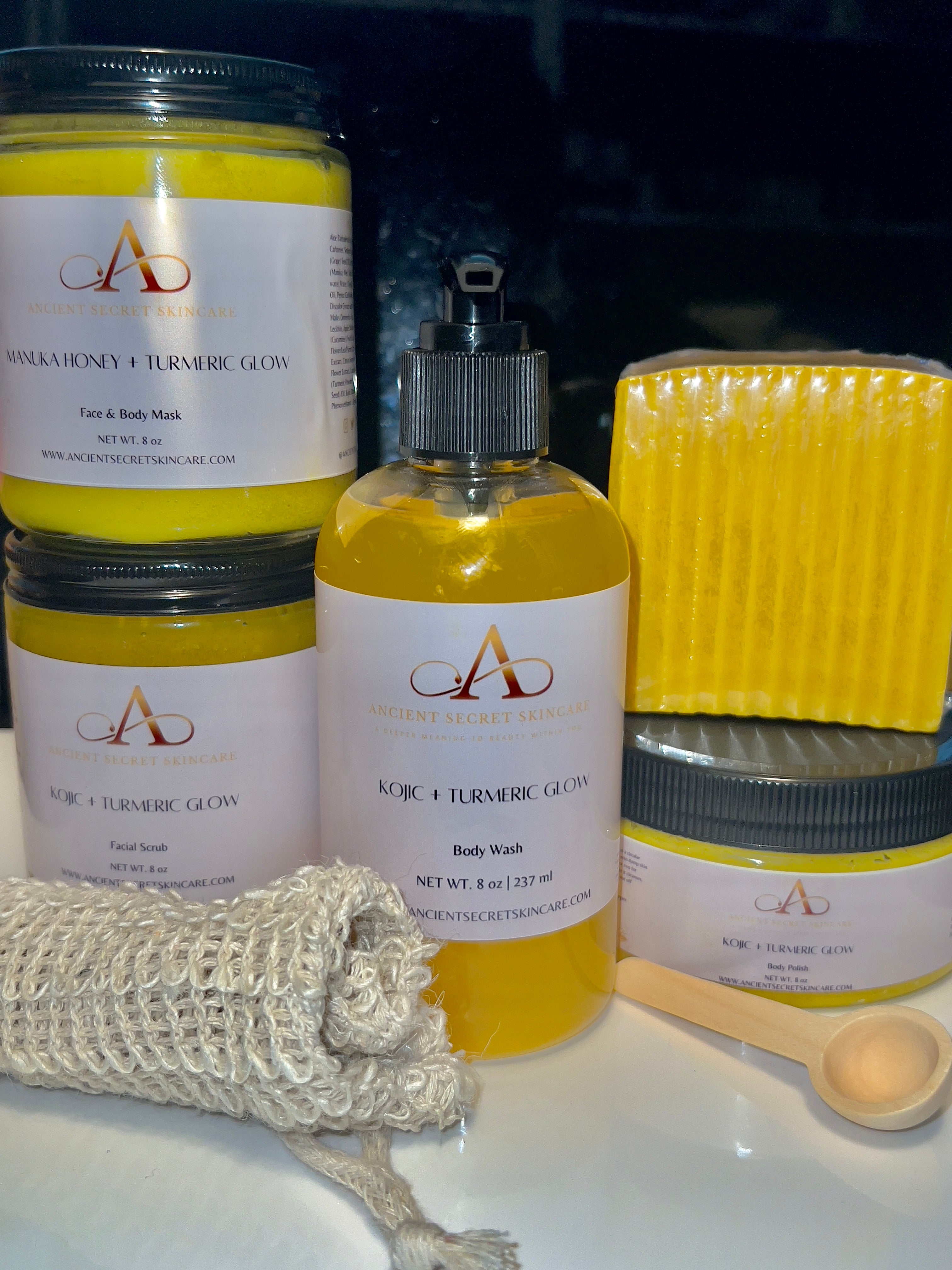 Even Skin Turmeric & Kojic Acid Bundle | For dry sensitive skin , Shea Butter, Fade Dark Marks, Hyperpigmentation, Uneven Skin Tones, Fade Scars, Natural Skin Glow
